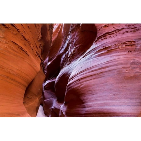 Abstract Pattern In The Sandstone Walls Of Spooky Slot Canyon. Grand Staircase-Escalante NM, Utah Print Wall Art By Mike