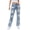 Blue, variant on Vedolay Womens Casual Pants Women's High Waisted Straight Leg Jeans Stretchy Denim Pants,Blue M