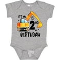 thumbnail image 3 of Inktastic Construction Truck It's My 2nd Birthday Boys or Girls Baby Bodysuit, 3 of 5
