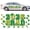 Green Gold, variant on 2026 Graduation Car Magnet, Exterior Decoration,Car Magnets,for Refrigerator Garage Door Parade Cruise Graduation Party