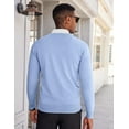 thumbnail image 2 of COOFANDY Men's V Neck Dress Sweater Slim Fit Business Casual Dressy Sweater Shirts Long Sleeve Soft Basic Pullover Sweater, 2 of 9