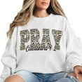 thumbnail image 5 of Leopard Pray Bible Fall Sweatshirt – Autumn Christian Pullover, Bible Verse Faith Based Sweater, Fall Jesus God Outfit, Religious Gift for Her, 5 of 7