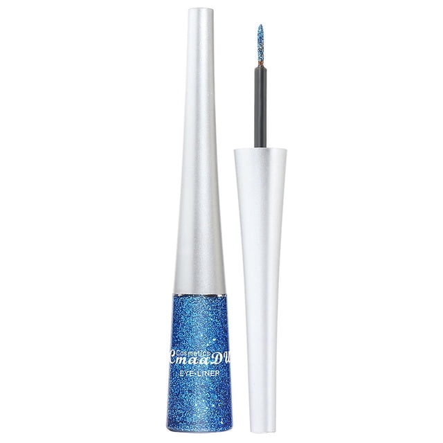 Delineador de ojos con purpurina líquida, 5 ml, 16 colores, holográfico, HUOGUO