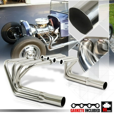 SS Exhaust Header Manifold for Ford Sprint T-Bucket Roadster Hot/Street Rods (Best Exhaust For Roadstar)