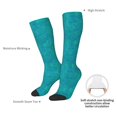 thumbnail image 5 of Bingfone Compression Socks for Women and Men Long Socks for Running Athletic Cycling Nurse-Blue Green Glitter, 5 of 8