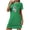 Green, variant on Jamicy Womens Summer Sleepwear Dresses Short Nightdress Chest Printed Round Neck Short Sleeve Comfortable Casual Women's Short Nightdress