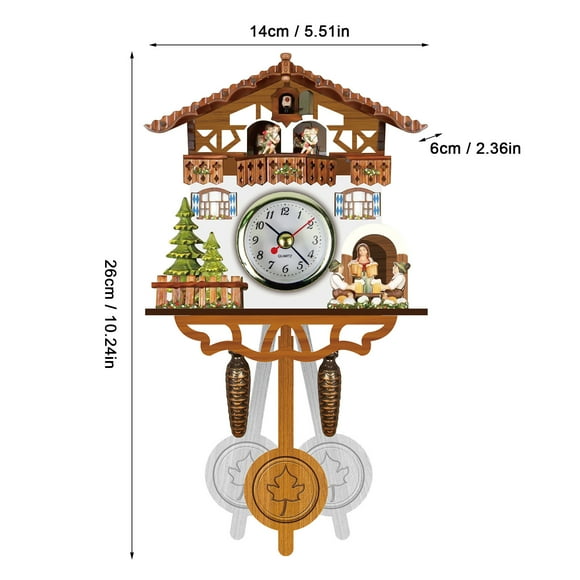 TechWave Wall Clock Chime Alarm Clock Retro Clock Wooden Living Room Clock Timer for Kids Boxing Interval Timer 5 Minute Sand Timers for Kids Digital Workout Timer with Digital Clock Timer Wall