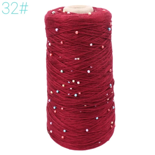 6 ply mercerized cotton thread + pearl hand woven pure cotton fine wool thread crochet thread bead thread DIY hand woven thread