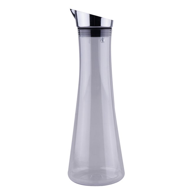 facefd Water Juice Milk Drinks Glass Iced Tea Beverage Pitcher Jug 1.6L Transparent