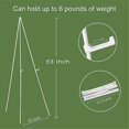 thumbnail image 2 of White Easel Stand For Display Wedding Sign & Poster-63intall Easels For Display Holder-collapsable, 2 of 5