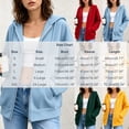 thumbnail image 4 of TGSLY Drawstring Hooded Sweatshirt for Women Casual Full Zip Up Long Sleeve Jacket Oversized Open Front Solid Color Cardigan Coat with Pocket XL, 4 of 8