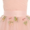 thumbnail image 3 of IDOPIP Flower Girl Dresses for Wedding Spaghetti Strap Tulle Princess Pageant Birthday Party Gown 6-14Y Pink Floral, 3 of 10
