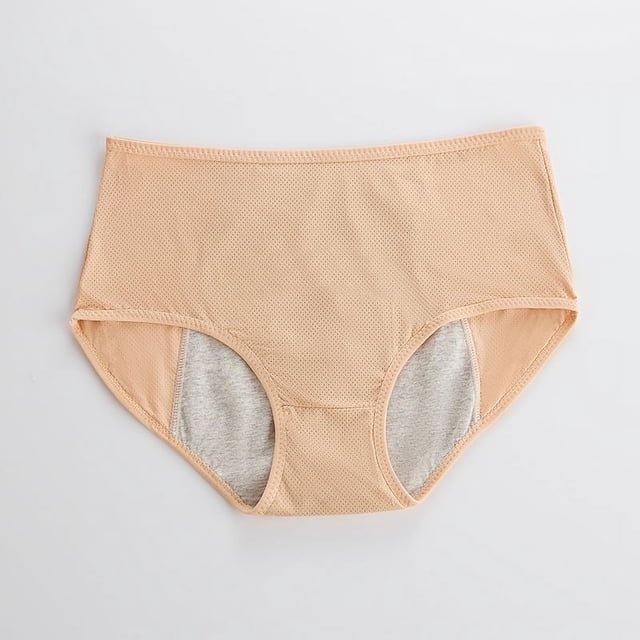 Pantalones fisiológicos a prueba de fugas antes y después del período menstrual, toallas menstruales, pantalones sanitarios, ropa interior transpirable de cintura alta de talla grande para mujeres