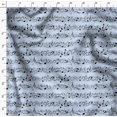thumbnail image 4 of Soimoi Blue polyester Crepe Fabric Notes Musical Instrument Printed Fabric 1 Yard 52 Inch Wide, 4 of 5