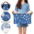 thumbnail image 5 of Yayeee Foldable Storage Basket for Shelves with Handles Set of 2 Waterproof Cloth Bins, Green Dots, 5 of 7