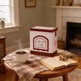 thumbnail image 4 of Coffee Storage Container Tin Sealed Iron Tea And Snack Storage Box 6.5 in x 3.7 in x 6.8 in Red Or Green, 4 of 7