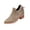 Khaki, variant on EKVAHL Women's Walking Ankle Boots, Low Block Heel Cutout Booties, Rear Lace Up Hollow Design Office Outdoor Daily Casual Short Boots Black