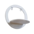 thumbnail image 3 of 1pc Plastic Stoarge Rack Wall-mounted Sundries Holder Shop Wall Shelf (White), 3 of 5