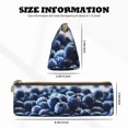 thumbnail image 2 of Rocae Blueberry for Leather Pencil Case - Zippered Pen Case Stationery Bag Zipper Pouch Pencil Holder For Men Women Businessmen And Artists, 2 of 5