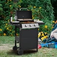 thumbnail image 3 of 3-Burner Propane Gas Grill with 26,000 BTU Total Output Stainless Steel Patio BBQ Grill with Electronic Ignition Built-in Thermometer & 2 Side Shelves for Backyard Garden Tailgating & Outdoor Cooking, 3 of 7