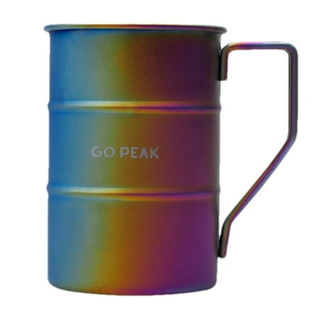 

Camping Mugs Metal|Leak Proof Coffee Mug with Handle|Outdoor Mug Suitable for Camping Not Leave Behind the Smell of Food and Drinks