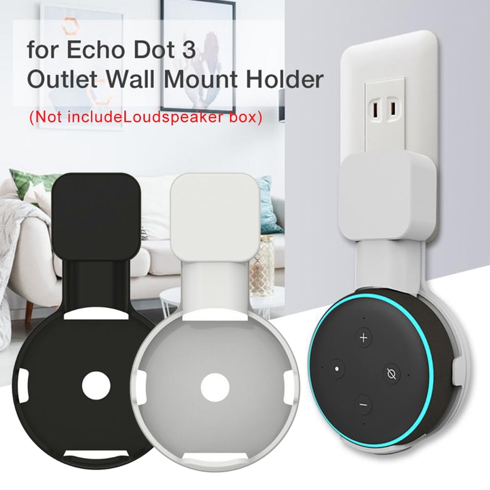 Outlet Wall Mount Holder Stand Socket Bracket for Amazon Echo Dot 3rd Generation 