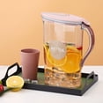 thumbnail image 6 of ReaNea Plastic Water Pitcher with Lid 71 oz, Great for Juice, Milk, Beverage Cold Tea, Iced Tea (Pink), 6 of 9