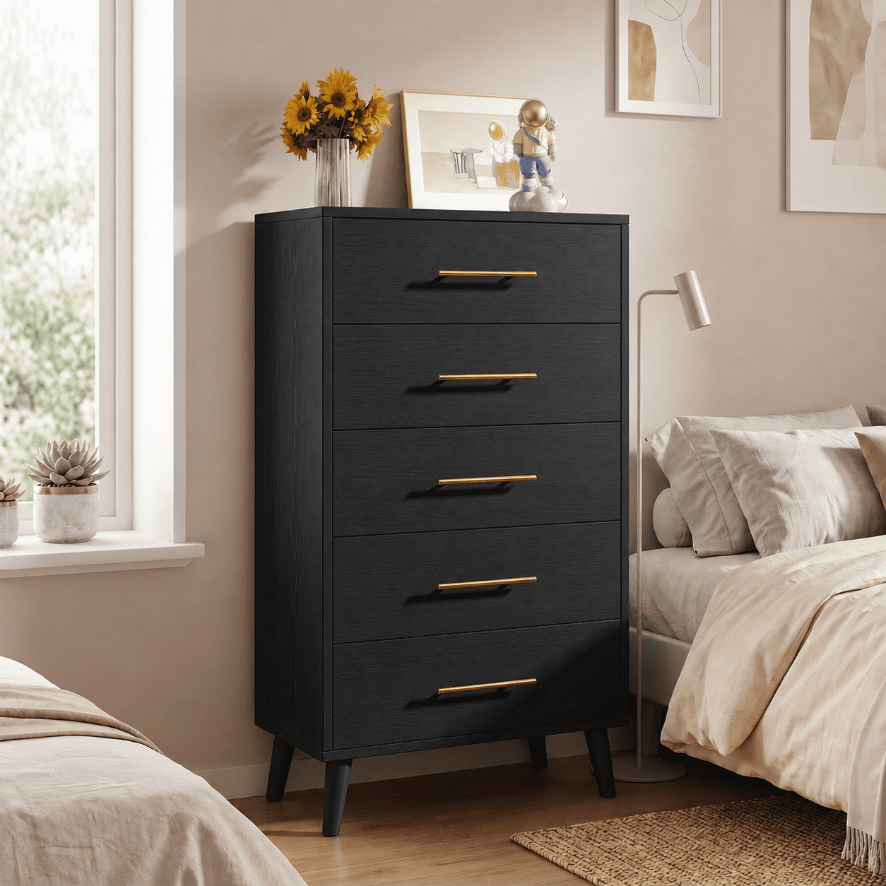 Mainstays Ardent 8-Drawer Dresser, 53.75 in Wide, Euro Oak