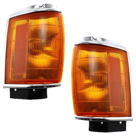 Pair Corner Lights Compatible with 1984-1986 Toyota Pickup SR5 2.4L (84-86) SR5 Turbo 2.4L (85-86) TO2520114 TO2521116 8162089145 8161089145