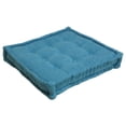 thumbnail image 1 of 25-inch Square Corder Floor Pillow with Button Tufts, 1 of 2