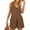 Coffee, variant on Lu's Chic Women's Shorts Romper Summer Jumpsuit Sleeveless Tank Cute Loose Casual Thin Mid Thigh Jumpers Black Large