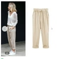 thumbnail image 2 of Pantalon Large Décontracté pour Femmes à Lacets et à Taille Haute Automne, 2 of 4