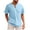 Sky Blue, variant on Mens V-Neck T Shirts Casual Fashion Longline Shirt Tee for Men Khaki 12(XXXL)