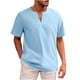 thumbnail image 1 of pstuiky camisetas para hombre, Camiseta deportiva informal de manga corta con solapa para hombre camisetas de hombre l, 1 of 5