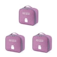thumbnail image 4 of yingyy Emergency Organizer for Zipper Closure Household Empty Storage Bag Classification Dust-proof Students Survival Package Case Purple Large 3Set, 4 of 6