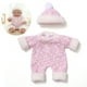 thumbnail image 1 of Conjunto de vestido navideño para muñecas Reborn de 30 cm | Disfraz de algodón elástico rosa, rojo y gris | Regalo y juguete para niñas de más de 3 años, 1 of 6