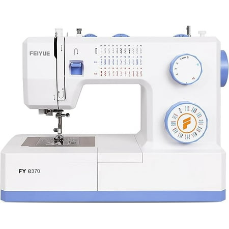 FEIYUE FYe370 Sewing Machine with Multiple Needle Positions, Energy Saving Servo Motor, Heavy Duty & Portable, 34 Built-in Stitches, Speed Control, Easy to Use, Great for Beginners