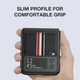 thumbnail image 3 of Dteck Samsung Galaxy Z Flip4 Case 6.7 inch 2022, PU Leather Case Secure Wrap Full Protection No Greasy [Slim & Lightweight] Anti-fall Shockproof Folding Case for  Galaxy Z Flip 4, Gray, 3 of 13