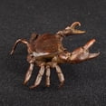 thumbnail image 4 of Japanese-style handmade antique-style solid copper crab tea pet ornament, creative tea play, tea nurturing, auspicious crab tea play, 4 of 4