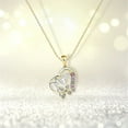 thumbnail image 4 of Teissuly Heart Shaped Crystal Pendant Necklace Jewelry Mother's Day Gift For Mom, 4 of 4