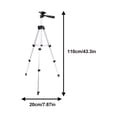 thumbnail image 2 of HLONK Portable Lightweight Smartphone Tripod for Camera Telescope Travel 3 in 1 2pcs, 2 of 8
