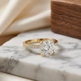 thumbnail image 6 of Rosec Jewels Lab Grown Diamond Engagement Ring (5 Carat, E-VS1 Quality) - IGI Certified - Big Diamond Solitaire Ring, 18K Yellow Gold, US 8.00, 6 of 7