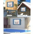 thumbnail image 4 of Independence Gnomes Celebration American Star Outdoor TV Cover 48 to 50 Inch Waterproof, Blue Plaid Checker 600D Oxford TV Covers with Zipper, Outside Flat TV Screen Protector 48"Wx30"Hx4.5"D, 4 of 7
