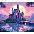 thumbnail image 4 of Enchanted Castle Backdrop Birthday Party Fairytale Banner Magical Evening Decorations Landscape Background Kids Event Celebration Photography Prop, 4 of 4