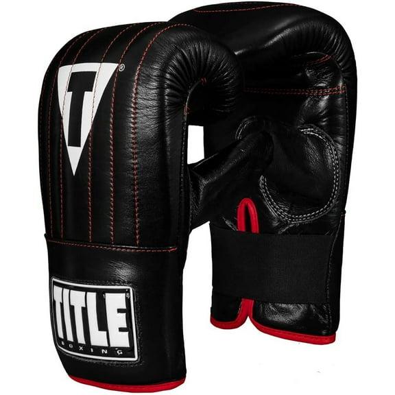 Title Boxing Professional Old School Leather Bag Gloves 3.0 - Large - Black