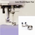thumbnail image 6 of Phenofice 2Pcs Sewing Machine Presser Feet Silver Zinc Alloy for Industrial Sewing Machines Short Shank Forked Design, 6 of 8
