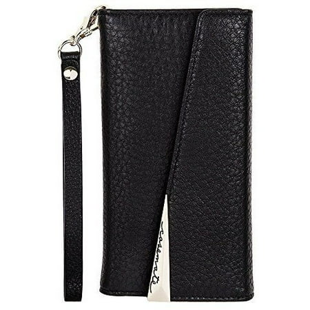 - Case-Mate Leather Folio Wristlet Case Cover for iPhone 7 6s 6 - Black