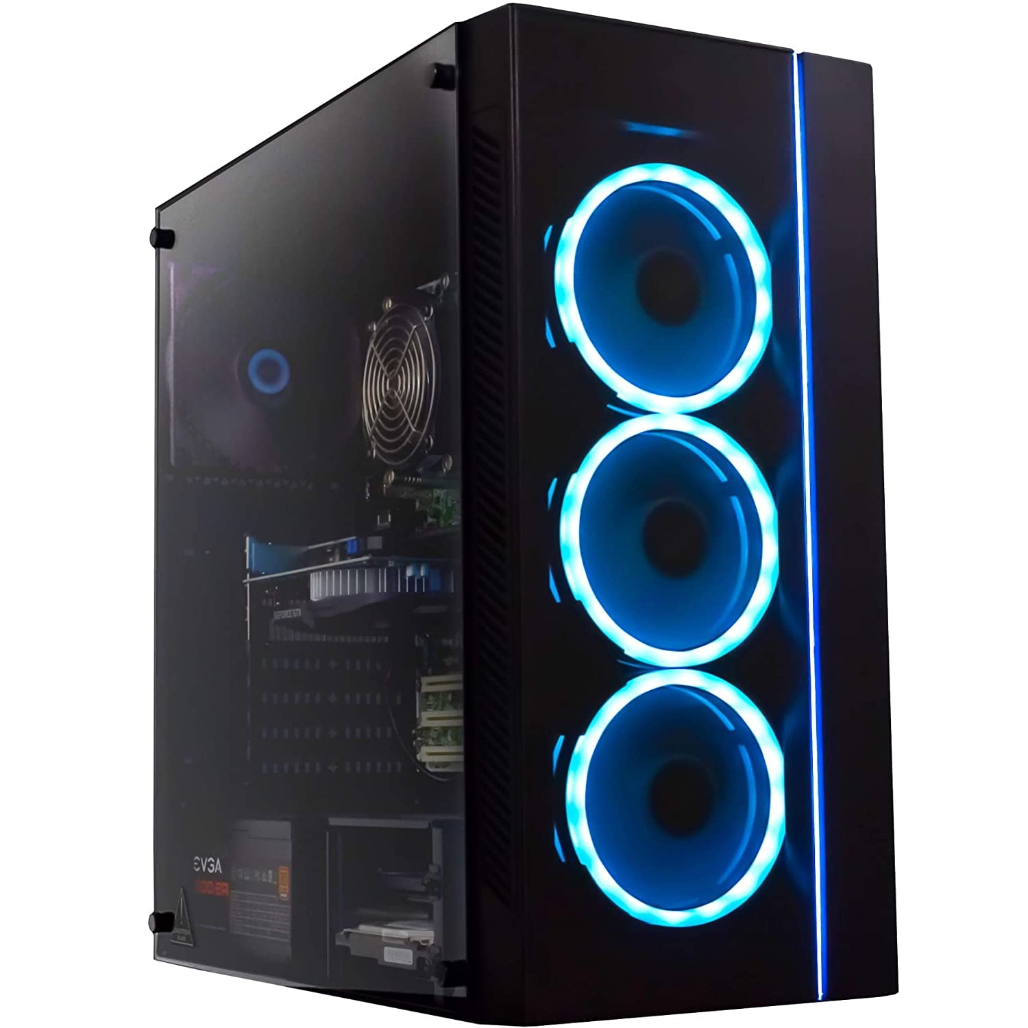 Periphio Gaming Desktop Computer Tower PC, Intel Quad Core i5 3.1GHz, 8GB RAM, 128GB SSD + 1TB