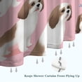 thumbnail image 6 of Shih Tzu Dogs and Pioneer Flower Shower Curtain 84"x72" ,Bathroom Decorative Shower Curtains Set with 12 Hooks,Modern Waterproof Washable Shower Curtain, 6 of 6