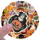 thumbnail image 3 of 50 pegatinas de calabaza de Halloween, pegatinas de vinilo impermeables para portátil, parachoques, patineta, botellas de agua, computadora, teléfono, divertida calabaza de Halloween., 3 of 5